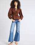 MILLE Clothing Ella Top in Chocolate
