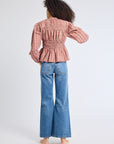 MILLE Clothing Ella Top in Rose Plaid