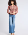 MILLE Clothing Ella Top in Rose Plaid