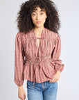 MILLE Clothing Ella Top in Rose Plaid