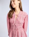 MILLE Clothing Ella Top in Tango Stripe