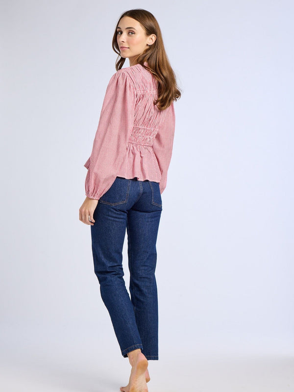 Ella Top in Tango Stripe — view 4