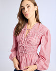 MILLE Clothing Ella Top in Tango Stripe