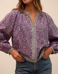 MILLE Clothing Elodie Top in Provence Floral