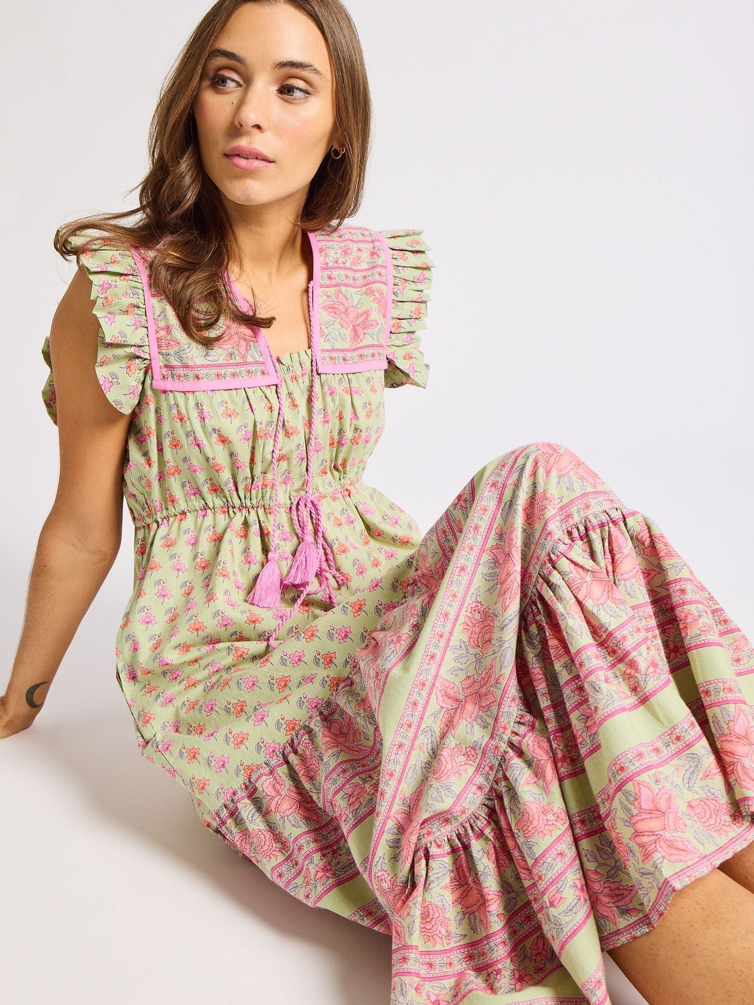Esme Dress in Tulip Print L