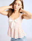 MILLE Clothing Fleur Top in Rose Eyelet