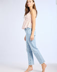 MILLE Clothing Fleur Top in Rose Eyelet