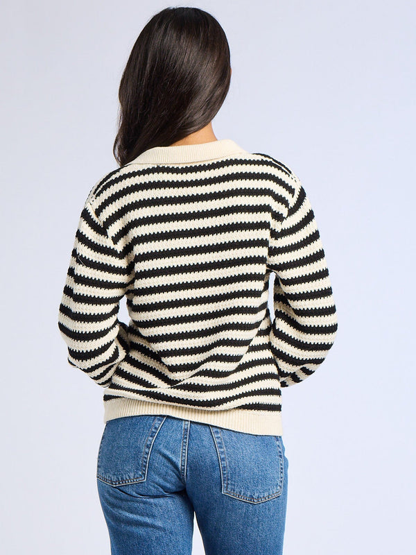 Flora Henley in Black Stripe — view 11