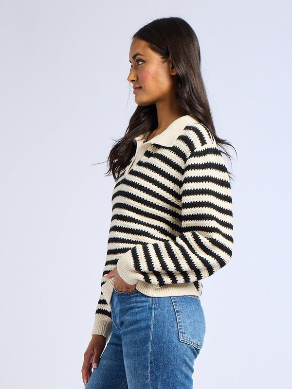 Flora Henley in Black Stripe — view 9
