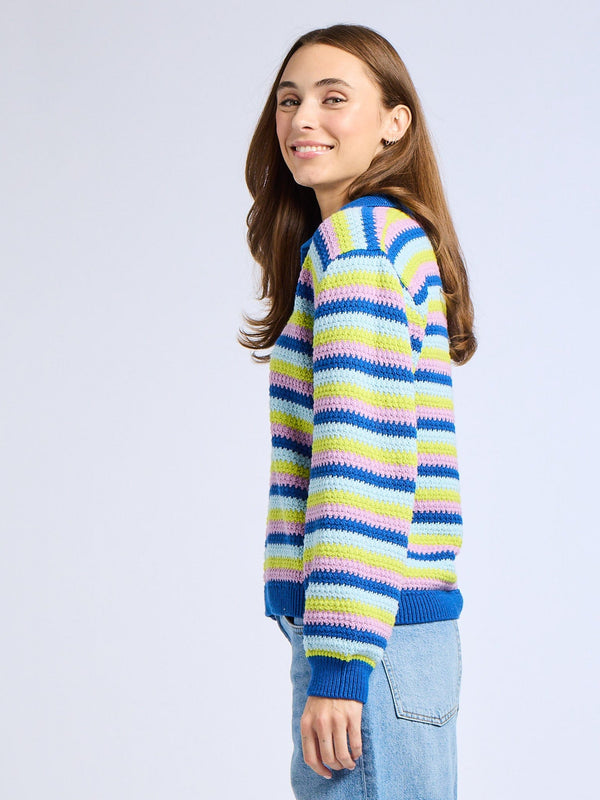Flora Henley in Printemps Stripe — view 3