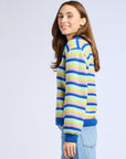 MILLE Clothing Flora Henley in Printemps Stripe