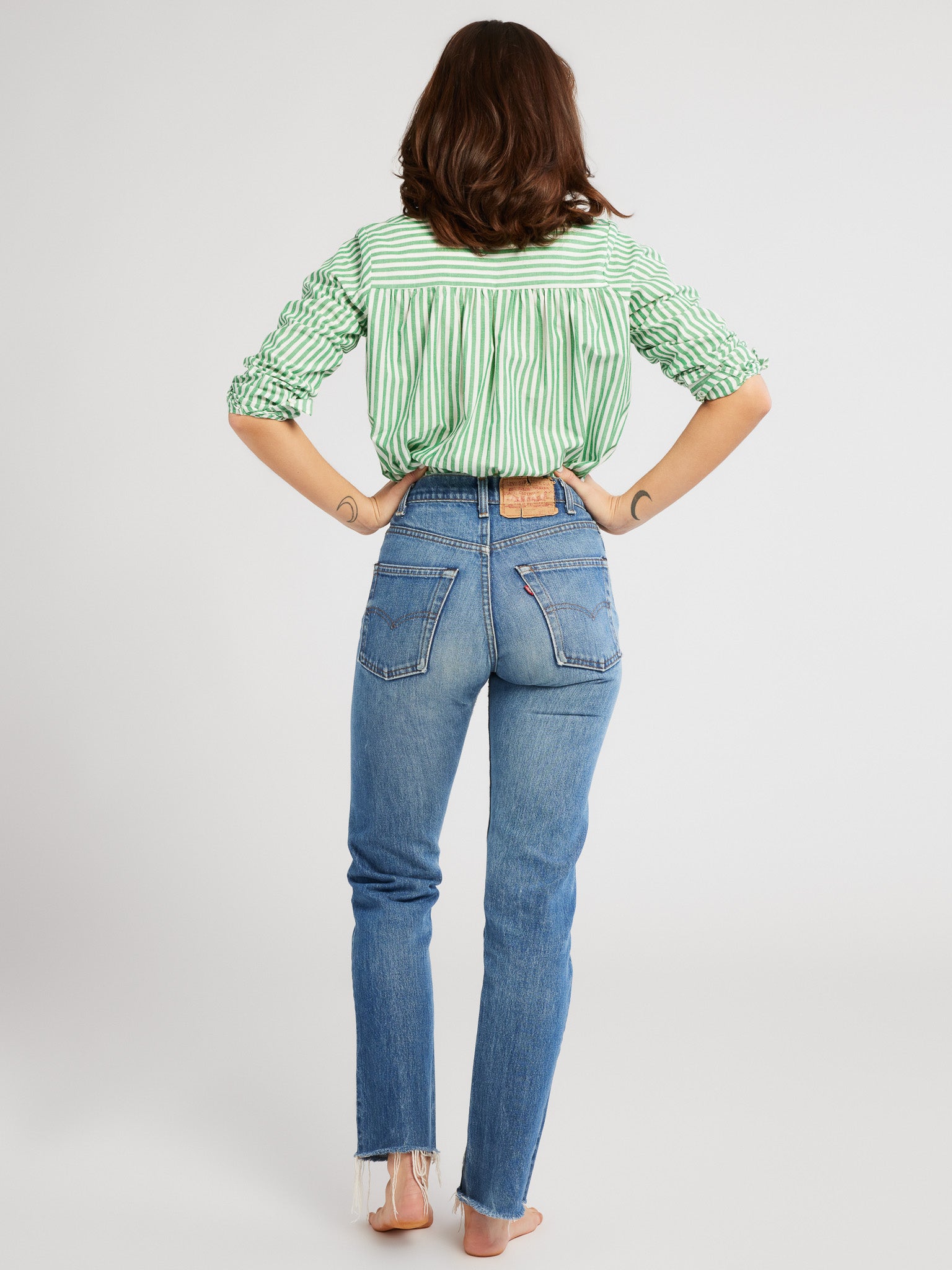 MILLE Clothing Florian Top in Kelly Stripe