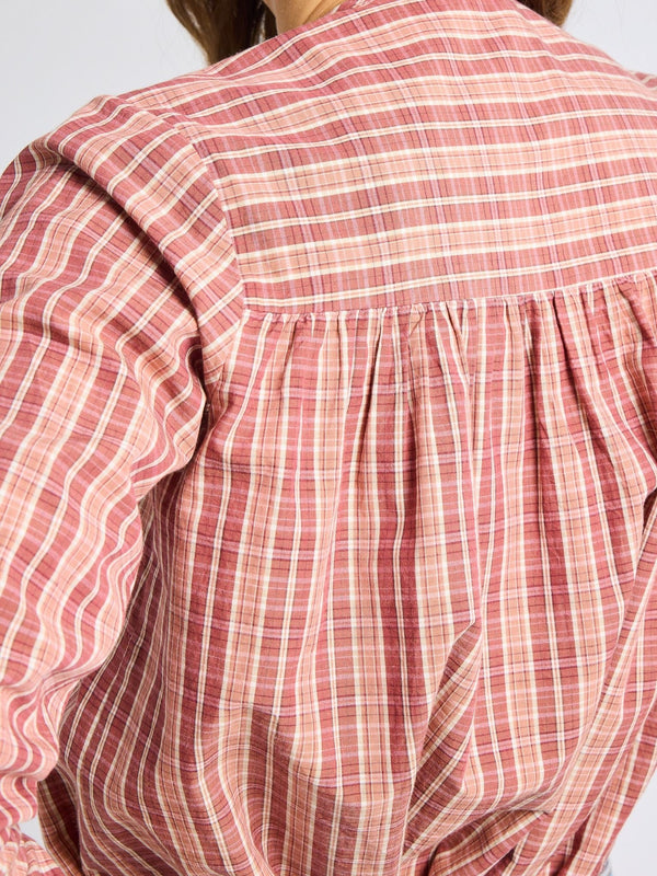 Florian Top in Rose Plaid — view 3