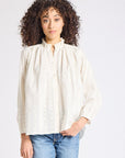 MILLE Clothing Francesca Top in Ivory Eyelet