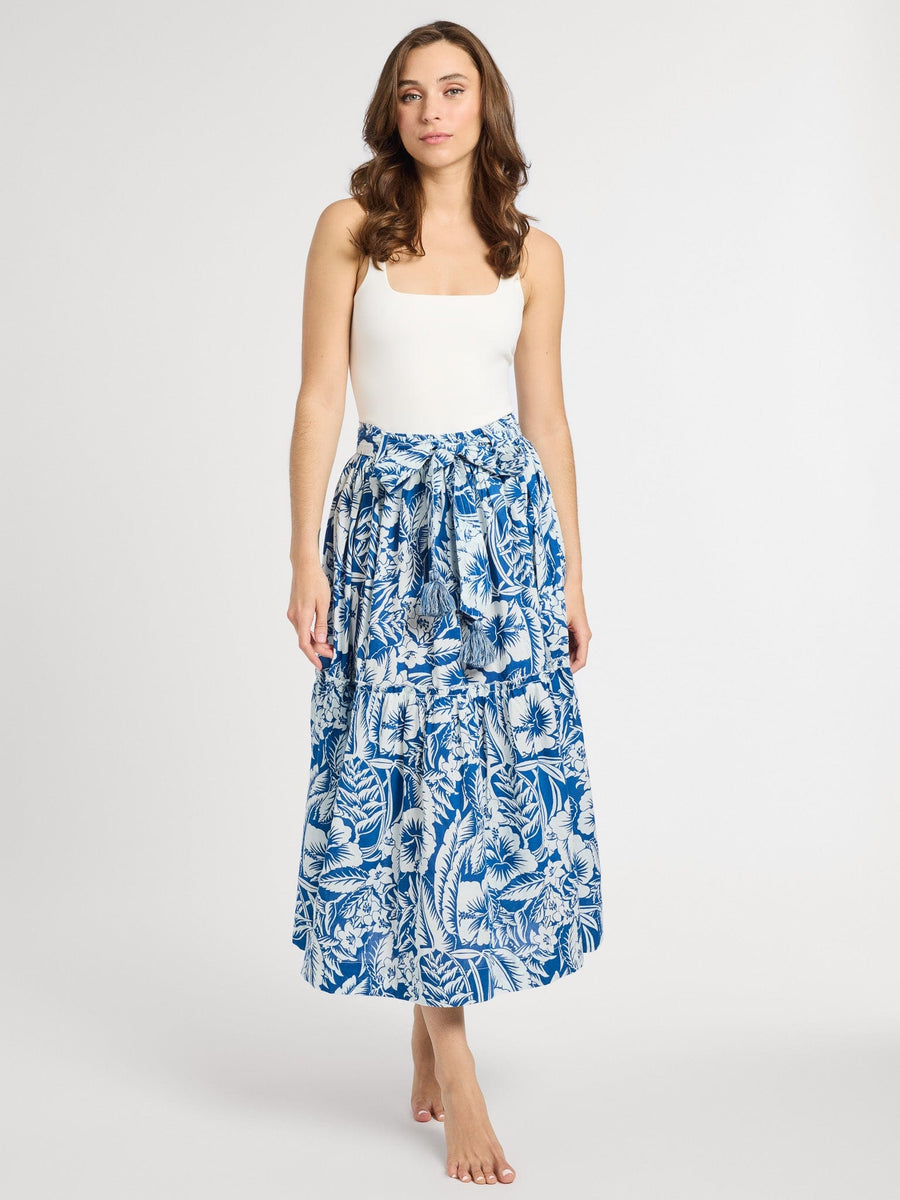Françoise Skirt in Blue Hibiscus – MILLE