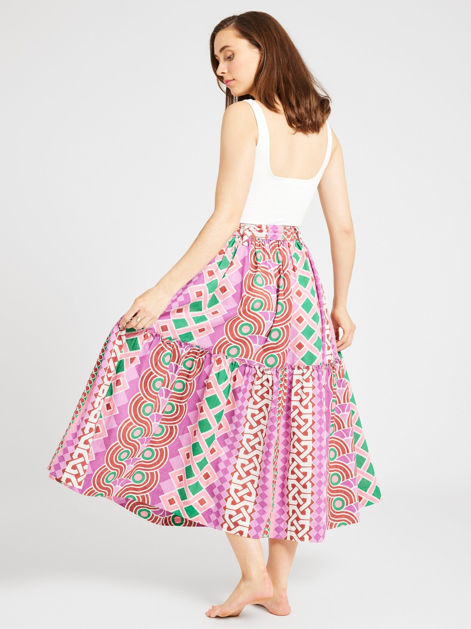 MILLE Clothing Françoise Skirt in Casa