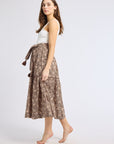 MILLE Clothing Françoise Skirt in Cocoa Floral