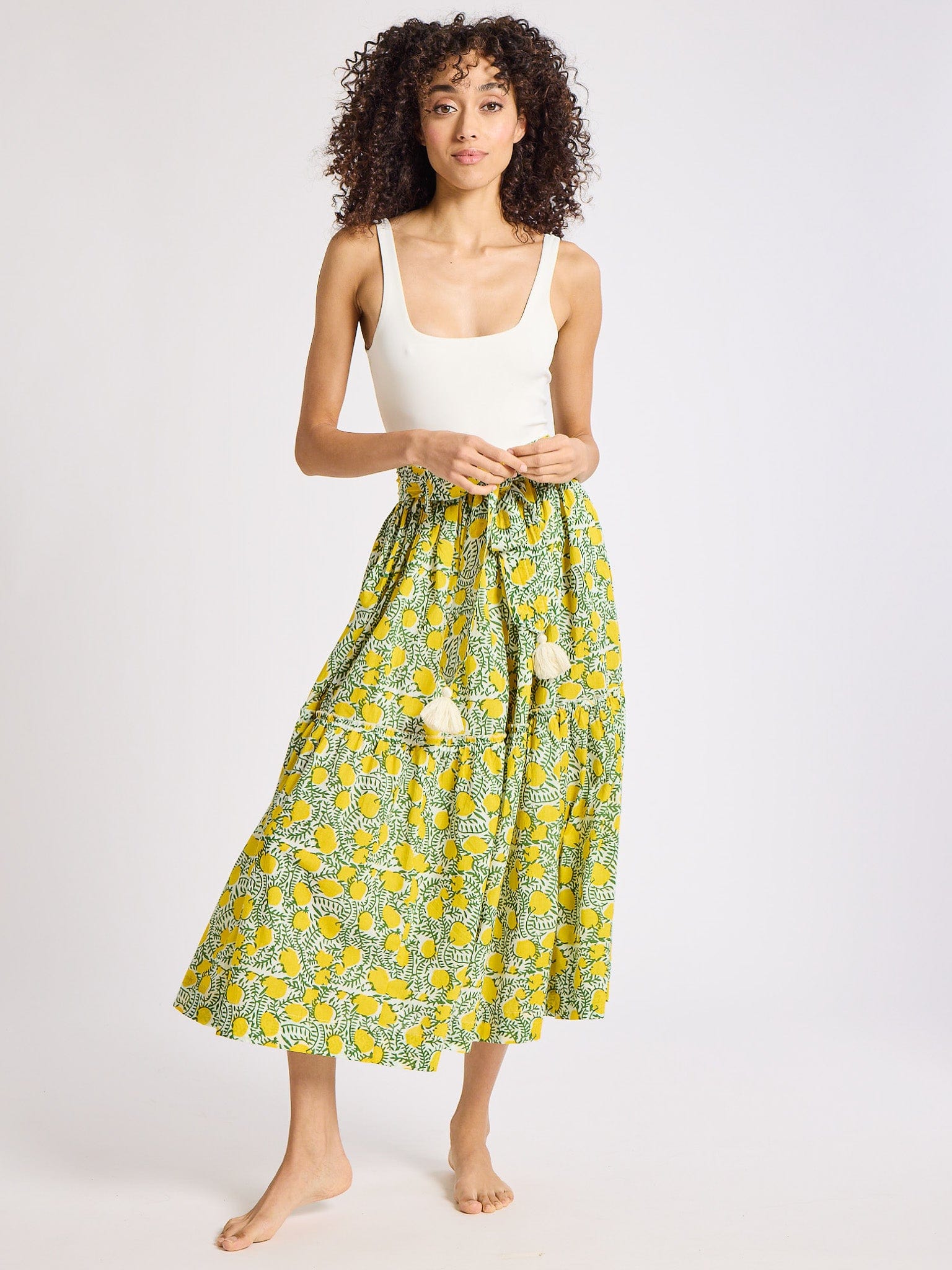 MILLE Clothing Françoise Skirt in Lemons
