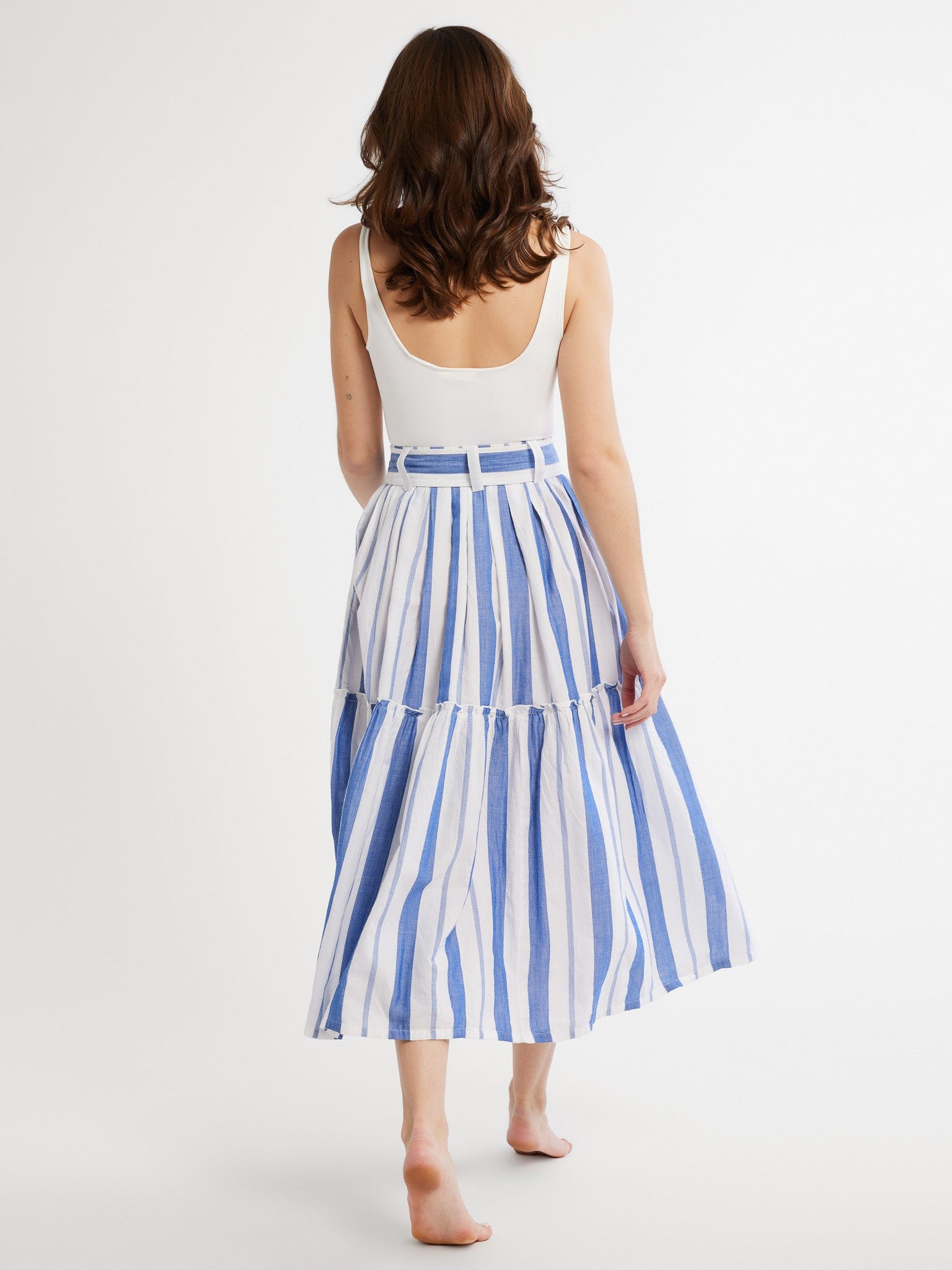 MILLE Clothing Françoise Skirt in Nantucket Stripe