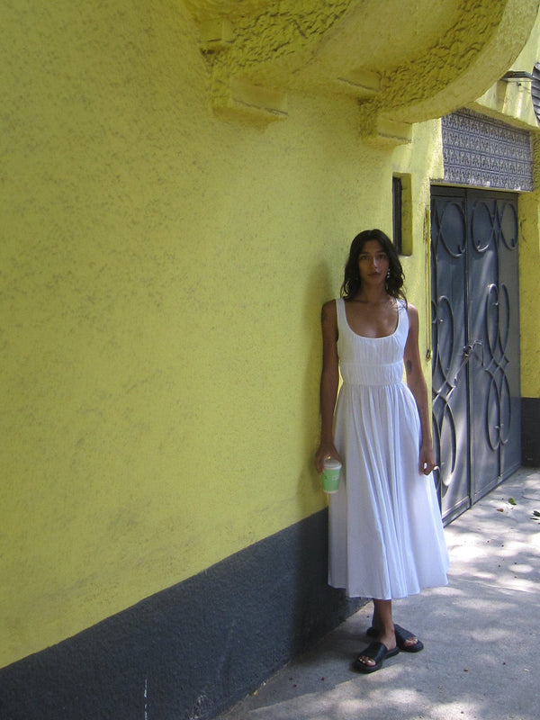 Frannie Dress in White — view 25
