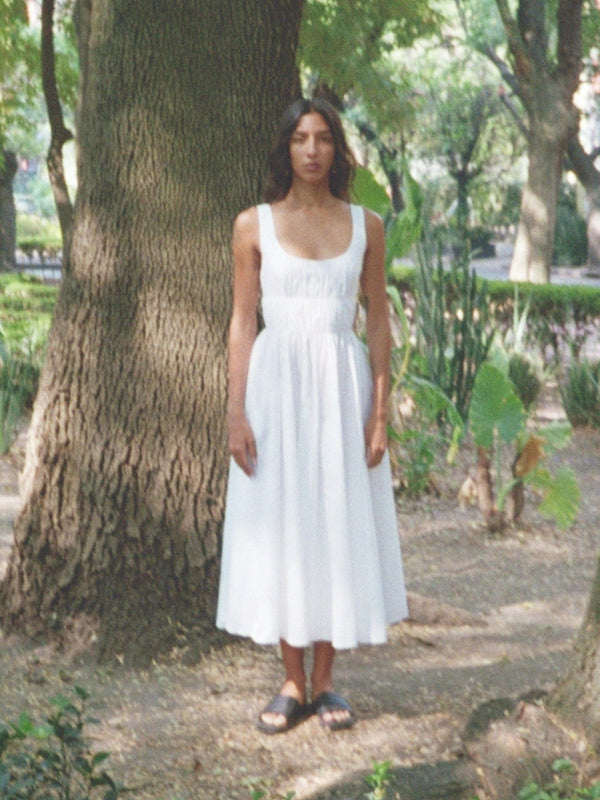 Frannie Dress in White — view 20