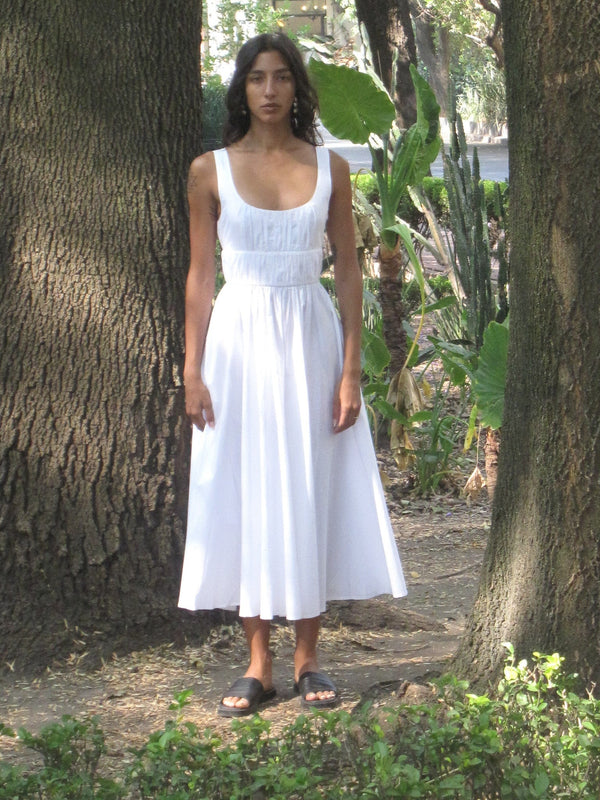 Frannie Dress in White — view 10