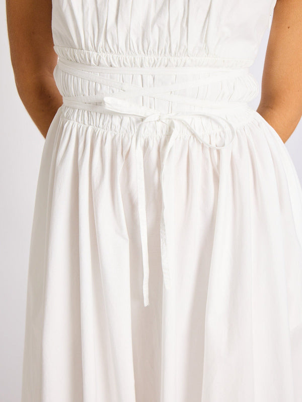 Frannie Dress in White — view 2