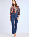 MILLE Clothing Freya Top in Maar Print