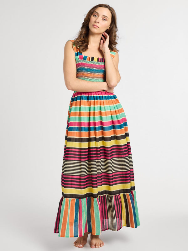 Garden Dress in Ibiza Stripe — view 1