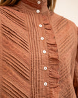 MILLE Clothing Georgina Top in Mousse