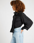 MILLE Clothing Gigi Top in Black Jacquard