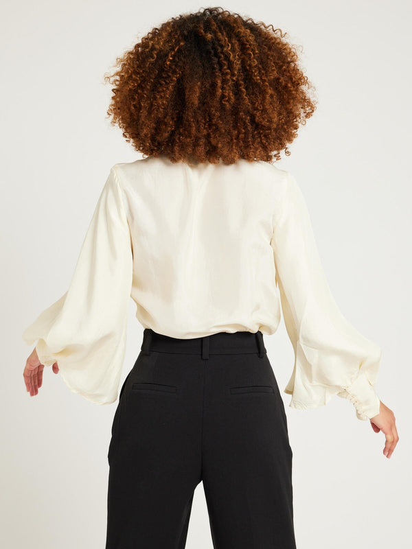Gigi Top in Ivory Silk — view 6