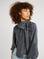 MILLE Clothing Gigi Top in Navy Washed Silk