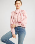 MILLE Clothing Gigi Top in Pink Jacquard