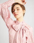 MILLE Clothing Gigi Top in Pink Jacquard