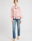 MILLE Clothing Gigi Top in Pink Jacquard