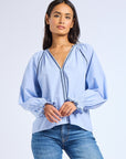 MILLE Clothing Harper Top in Ciel