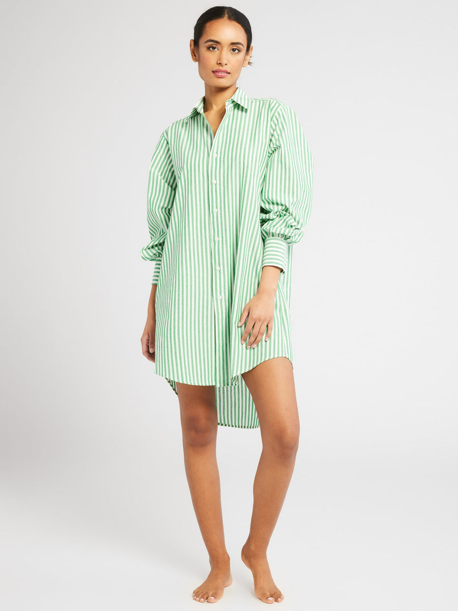 Holly Mini Dress in Kelly Stripe – MILLE