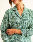 MILLE Clothing Iris Top in Jade Floral
