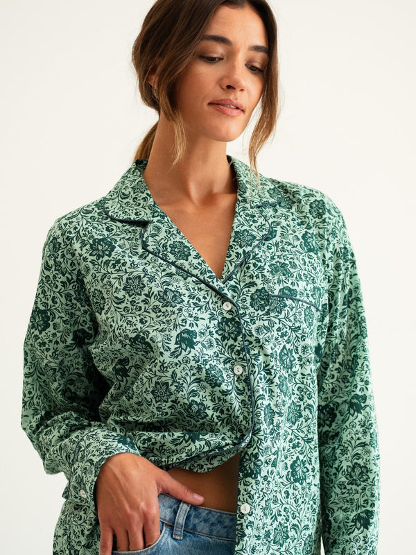 Iris Top in Jade Floral — view 5