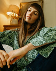 MILLE Clothing Iris Top in Jade Floral