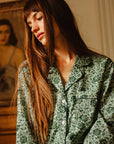 MILLE Clothing Iris Top in Jade Floral