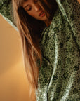 MILLE Clothing Iris Top in Jade Floral
