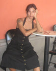 MILLE Clothing Isla Dress in Black Linen