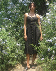 MILLE Clothing Isla Dress in Black Linen