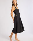 MILLE Clothing Isla Dress in Black Linen