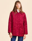 MILLE Clothing Jade Quilted Jacket in Claret