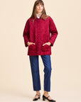 MILLE Clothing Jade Quilted Jacket in Claret
