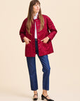 MILLE Clothing Jade Quilted Jacket in Claret