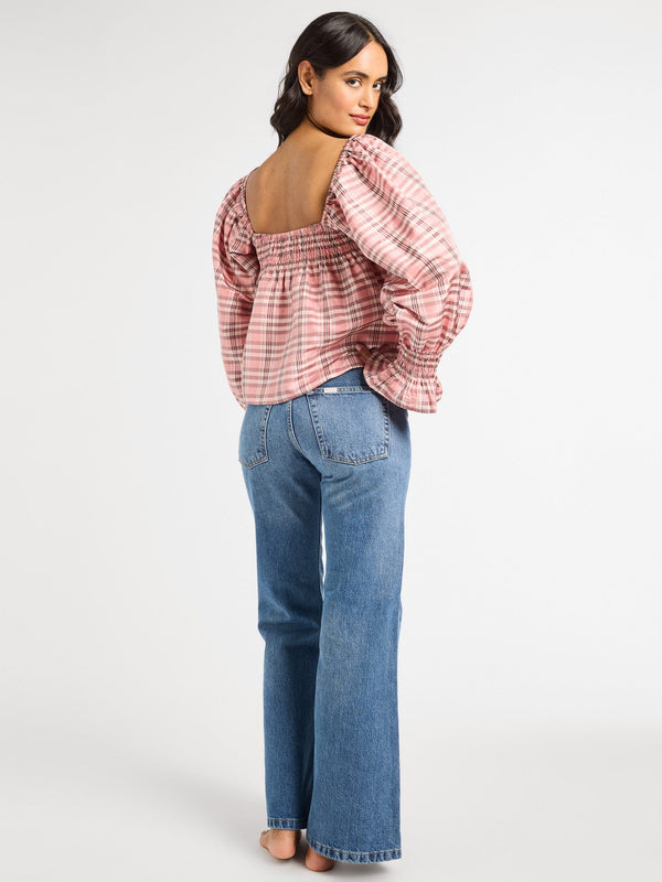 Jesse Top in Sugarplum Taffeta — view 5